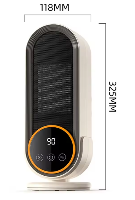 1200W Portable Electric Heater for Home & Office, 220V Desktop Fan Heater, Fast Room Warmer for Winter