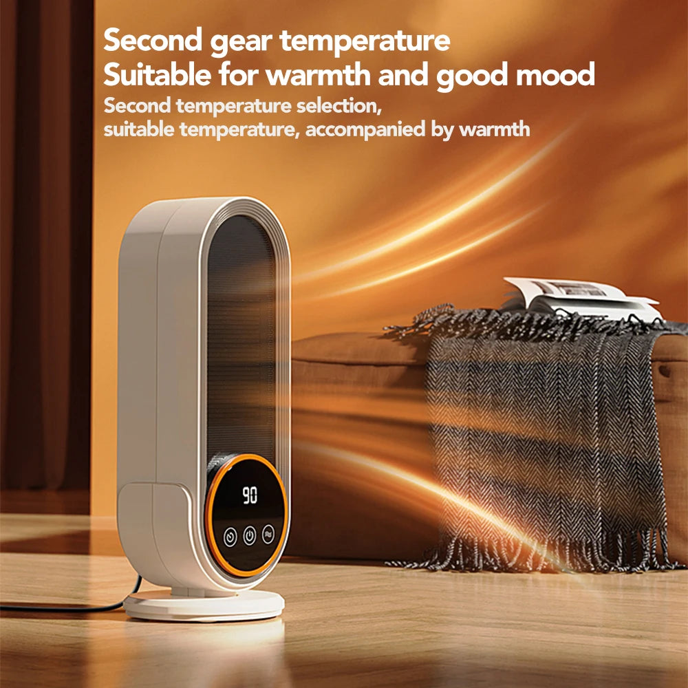1200W Portable Electric Heater for Home & Office, 220V Desktop Fan Heater, Fast Room Warmer for Winter